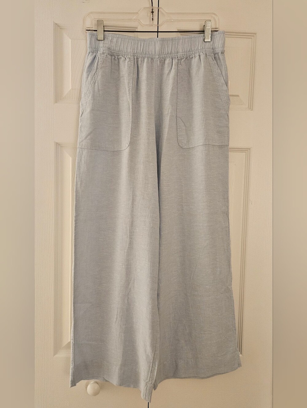 Sigrid Olsen Light Blue Linen Pants